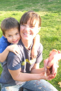 After "harvesting" a batch of chickens a few years ago.