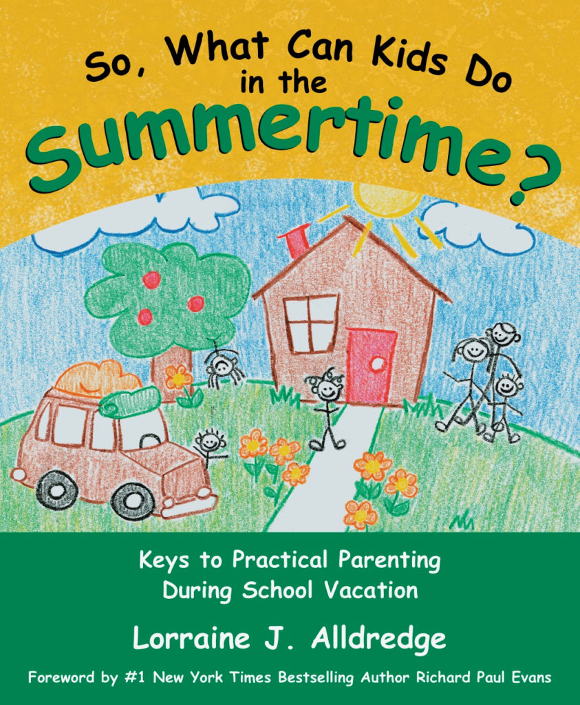 book cover of "So, What Can Kids Do in the Summertime? with a house and packed van in front